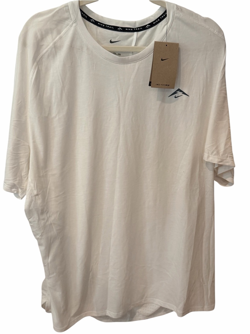 Nike Trail Dri-FIT ADV White Running Shirt Men’s XXL NWT Performance Tee